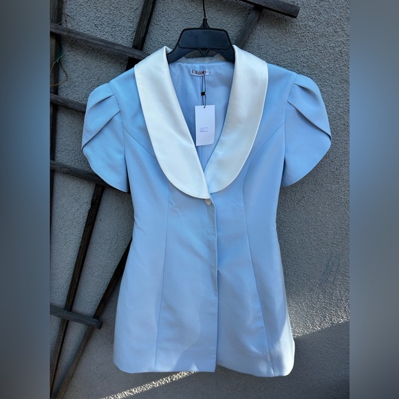 LIKLAB BABY BLUE MINI DRESS BLOGGER FAVORITE NEW WITH TAGS! - Picture 8 of 16